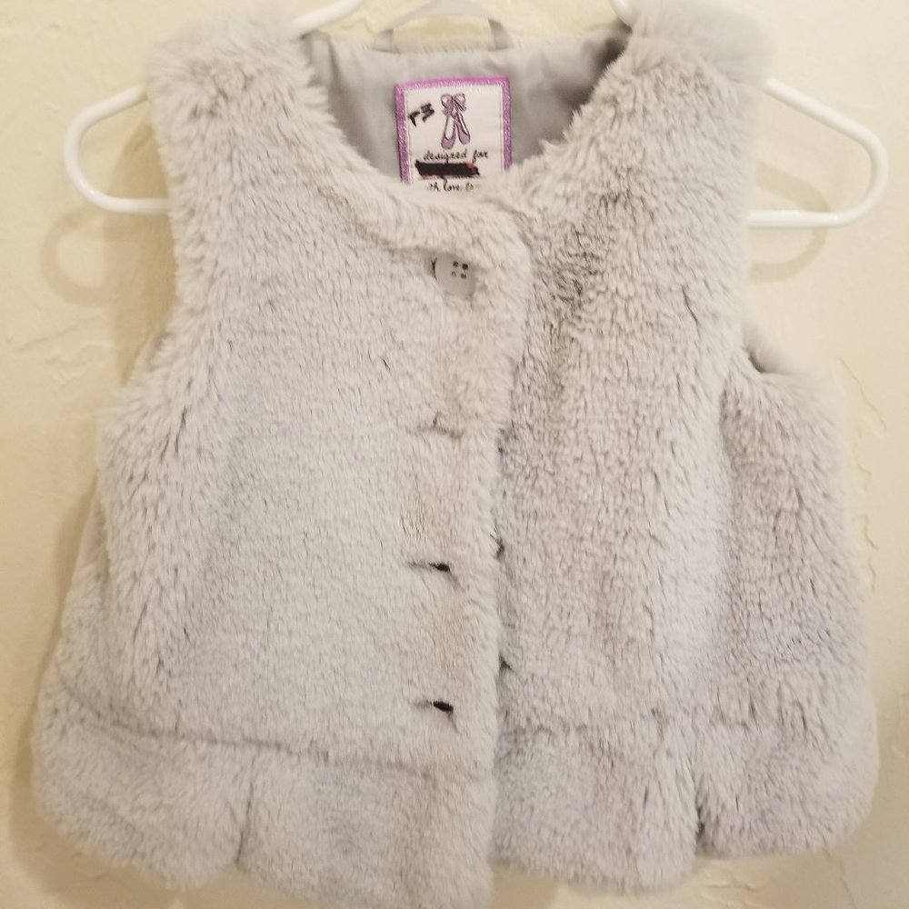 Jacket (2T) - Sleeveless Soft Gray Gymboree